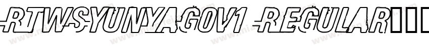 RTwSyunYaGOv1 Regular字体转换